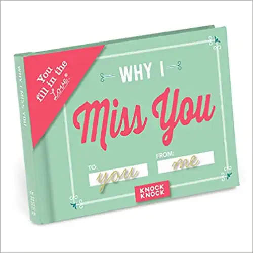 This Fill in the Blank "Why I Miss You" Book