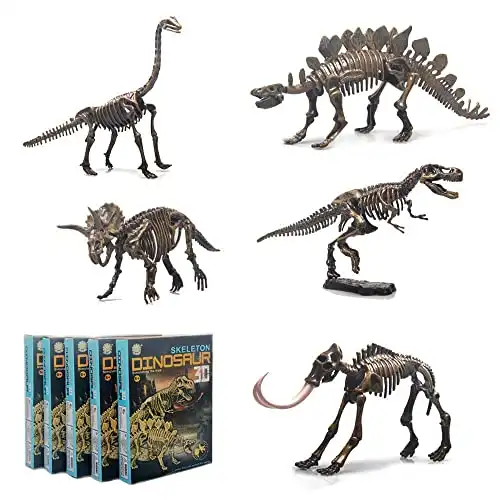 This Pack of Dinosaur Skeleton Puzzles