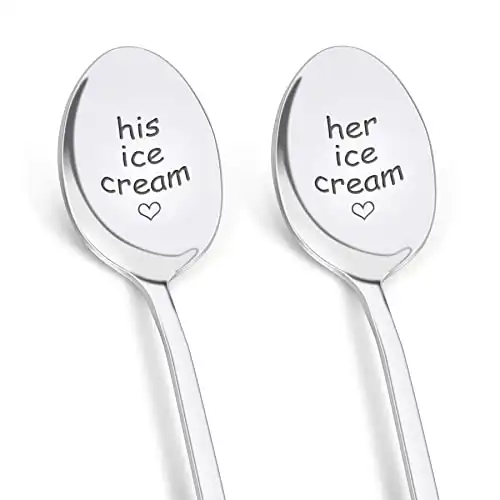 These adorable engraved spoons
