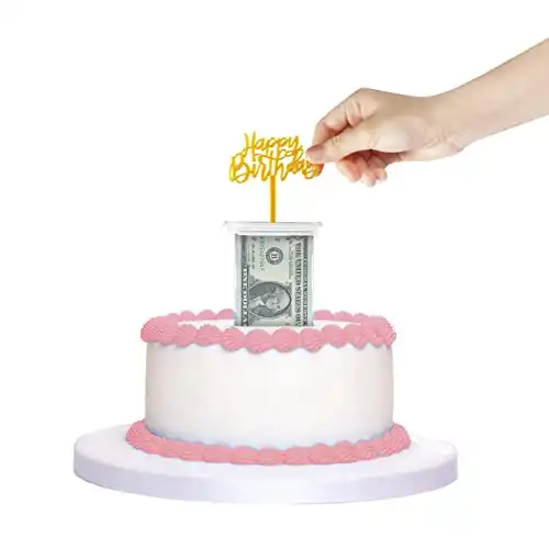 Cool Hidden Money Cake Topper