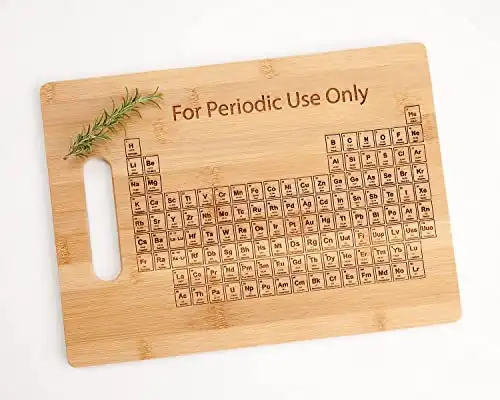 A Clever Periodic Table Engraved Cutting Board