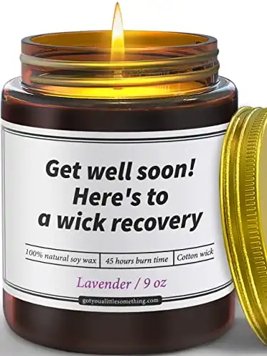 This Punny "Get Well Soon" Candle