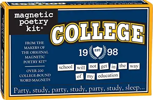 A Magnetic Poetry College Kit