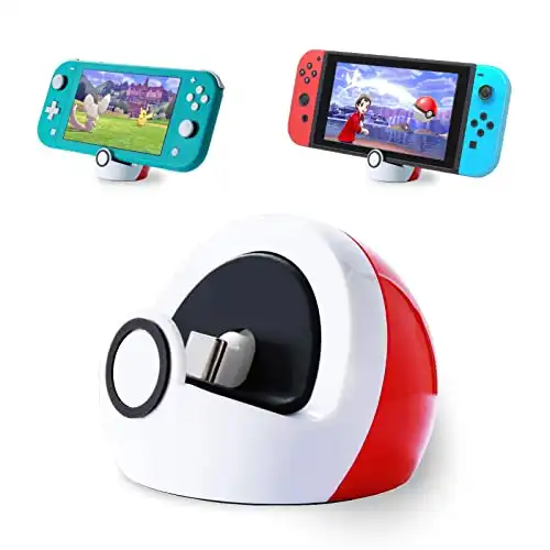 This Poké Ball Nintendo Switch Charging Stand