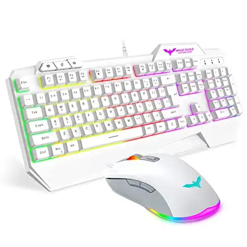 A Colorful Keyboard and Mouse