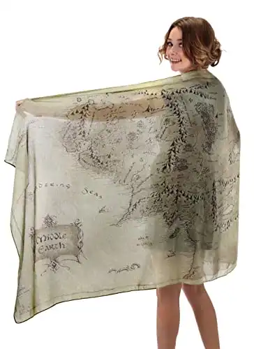 This Beautiful Middle Earth Map Scarf