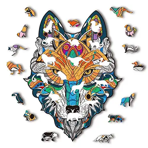 This Colorful Wolf Jigsaw Puzzle