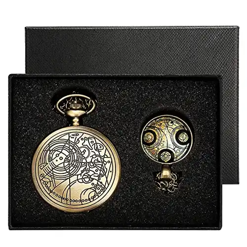 This Stunning Doctor Who Pocket Watch and Necklace
