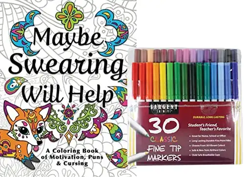 This Epic Adult Coloring Book Set