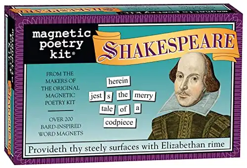A Shakespeare Magnetic Poetry Kit