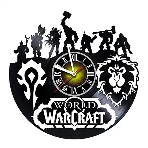 This World of Warcraft Vinyl Record Clock