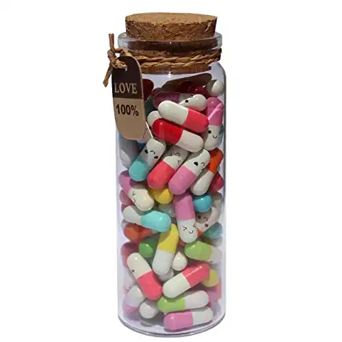 This Customizable Set of Capsule Messages in a Bottle