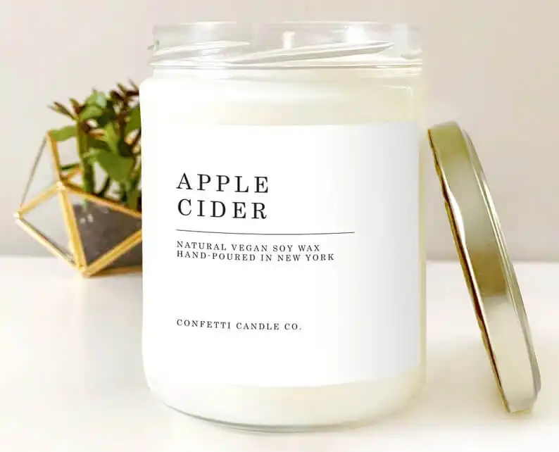 A Sweet-Smelling Apple Cider Candle
