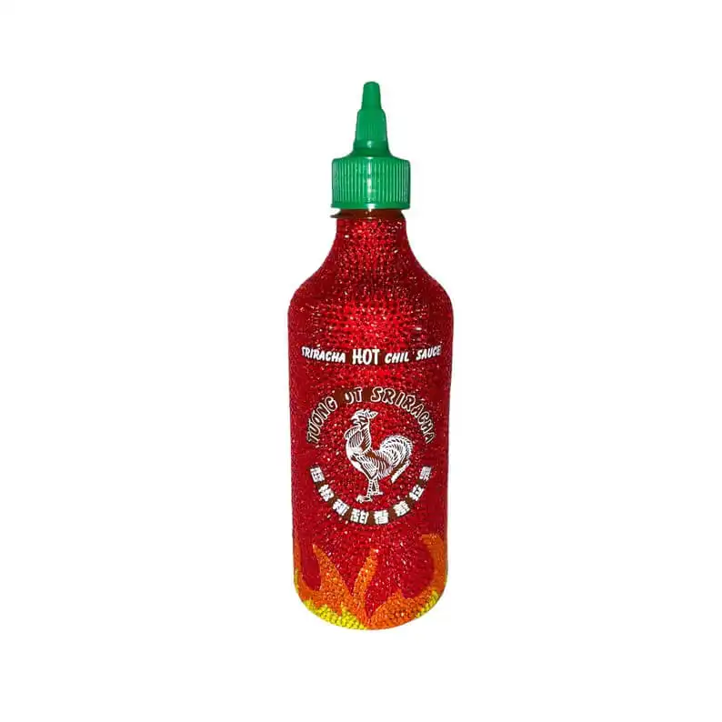 This Blinged-Out Hot Sauce Bottle